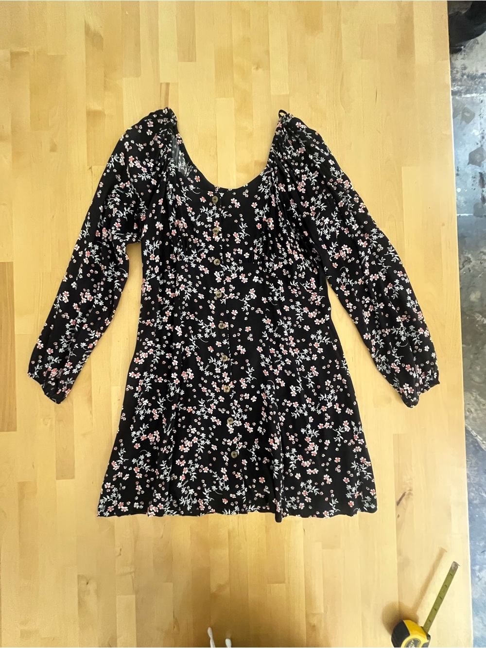 Black floral dress Cotton-On Small